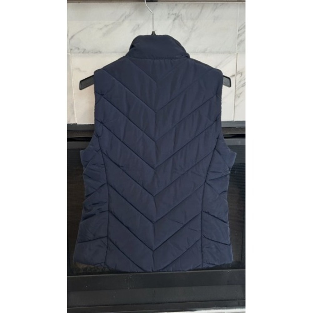 Michael Kors Midnight Blue Puffer Quilted Vest Large Women's, MSRP $125 - Picture 3 of 3